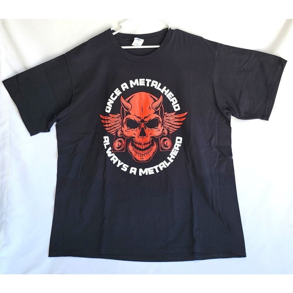 Once a Metalhead Always a Metalhead Black T Shirt Men's 3XL